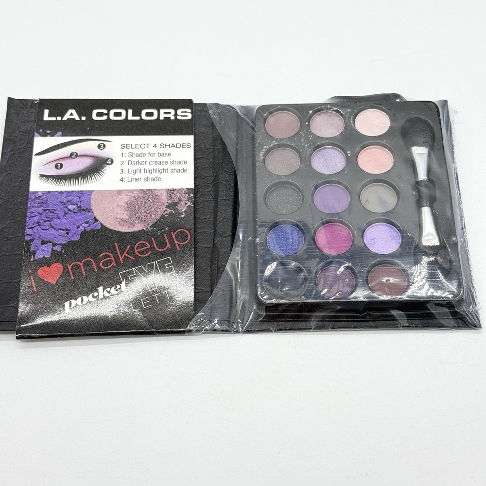 L.A. Colors 15Color Eyeshadow Eye Pocket Palette *DIVA GLAM* Matte/Shimmer Smoky